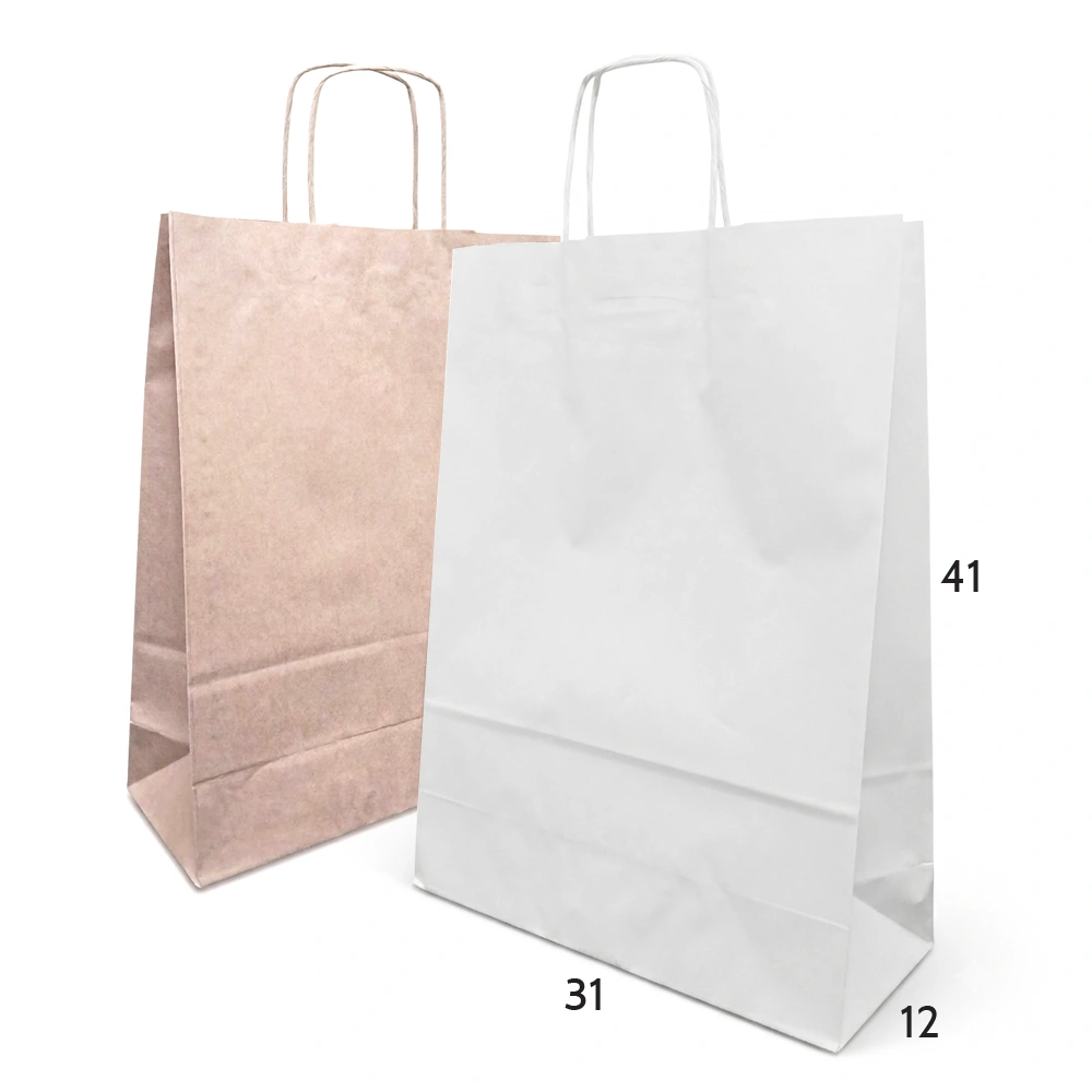 Burgu Saplı Kraft Çanta 31x12x41