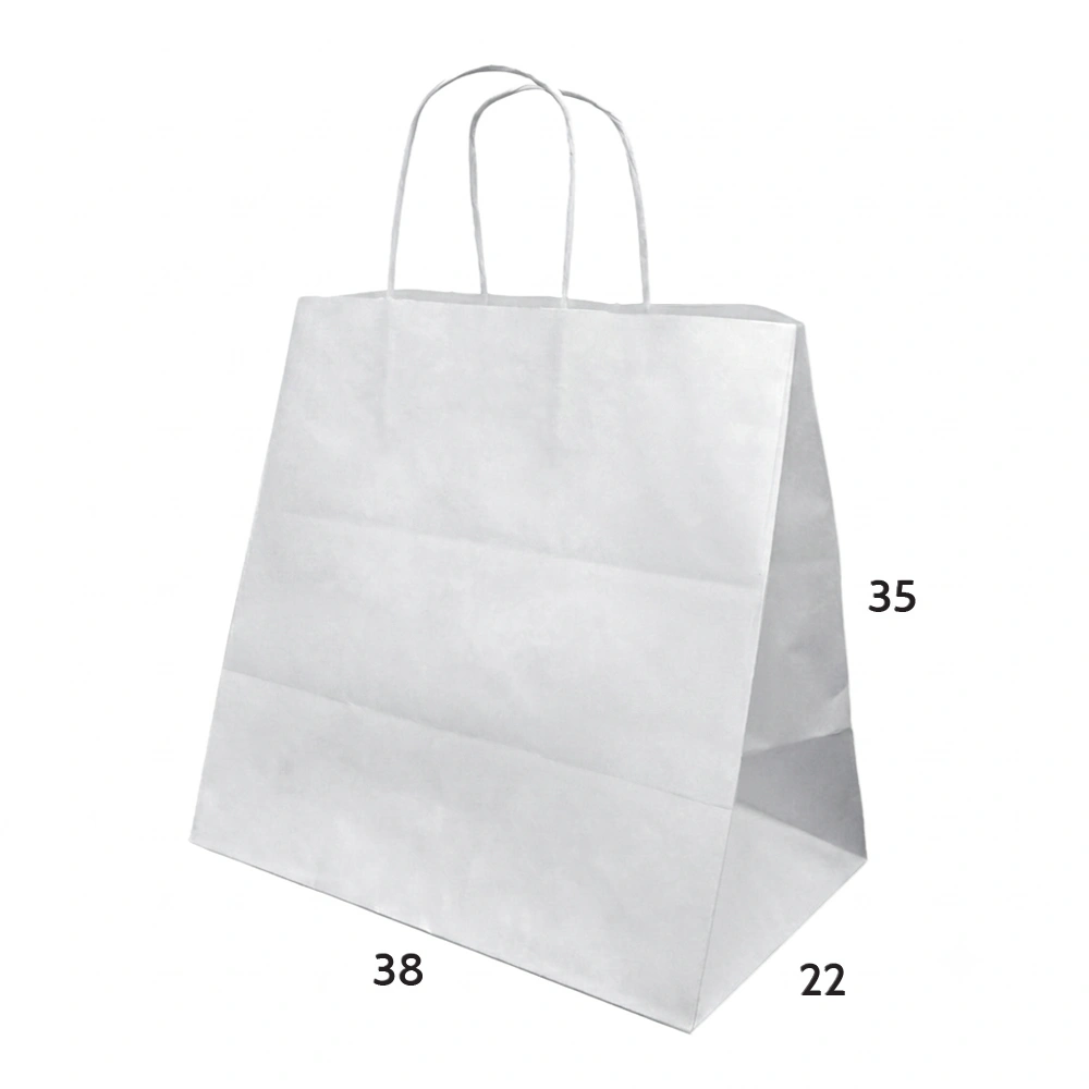 Burgu Saplı Kraft Çanta 38x22x35