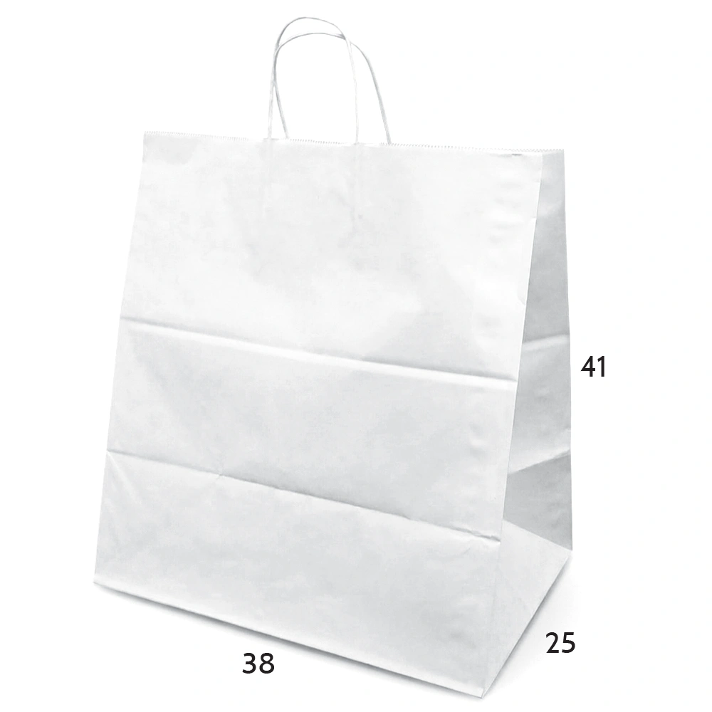 Burgu Saplı Kraft Çanta 38x25x41