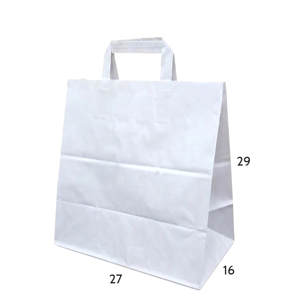 Düz (Flat) Saplı Kraft Çanta 27x16x29